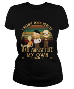 Ladies Tee MythBusters I reject your reality and substitute my own retro shirt