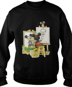 Walt Disney and Mickey Mouse self portrait shirt Sweatshirt