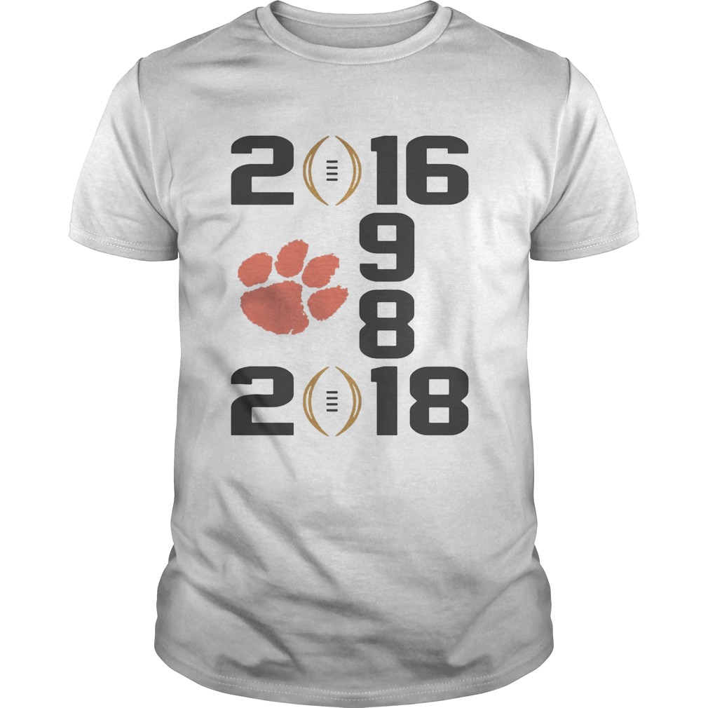 1987 2016 2018 Clemson Tigers shirt, hoodie, sweater and v-neck t-shirt