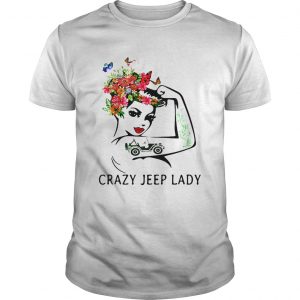 Guys Crazy jeep lady shirt