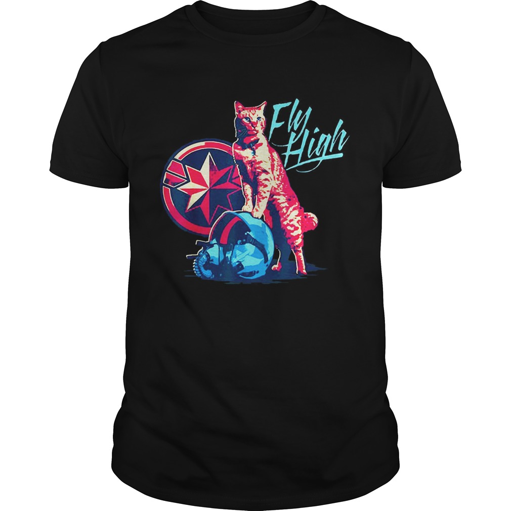 Fly High Captain Marvel Cat Shirt