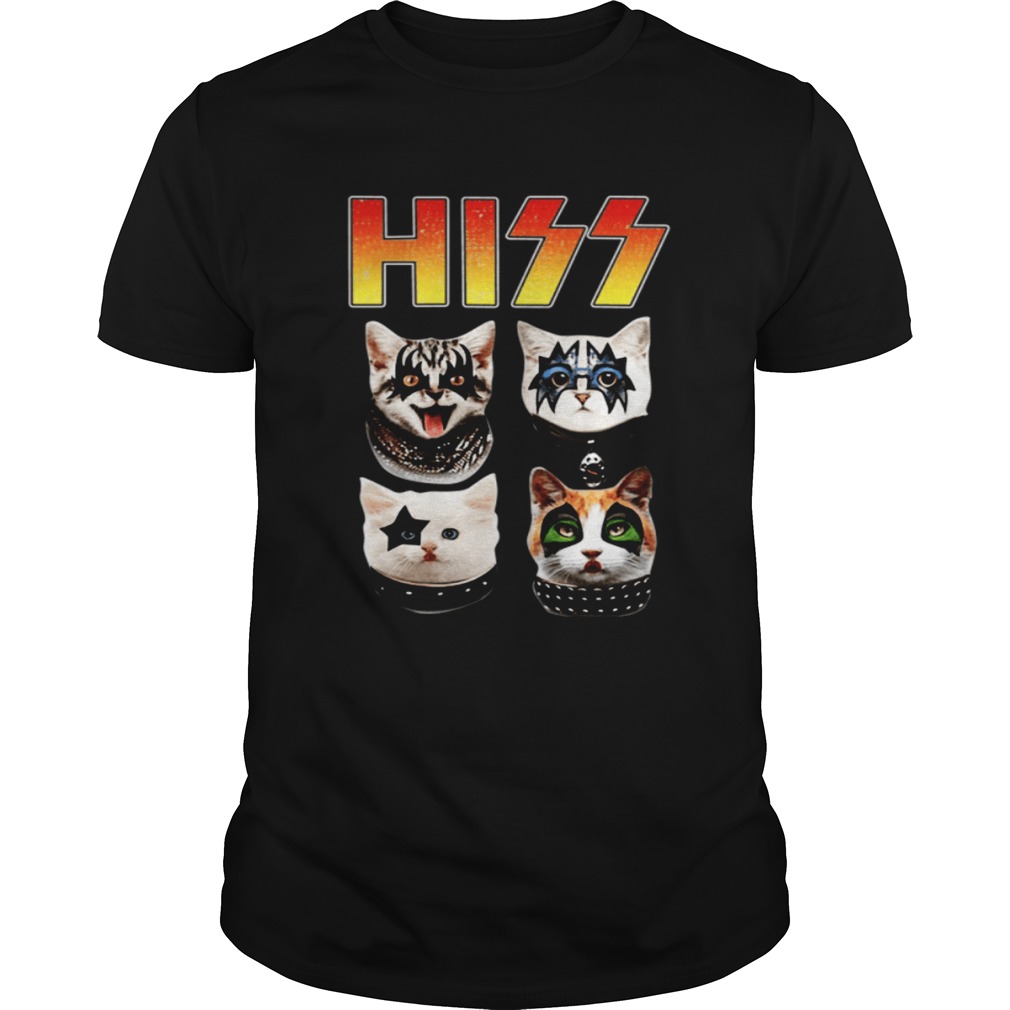 Hiss Cats Kittens Kiss rock shirt