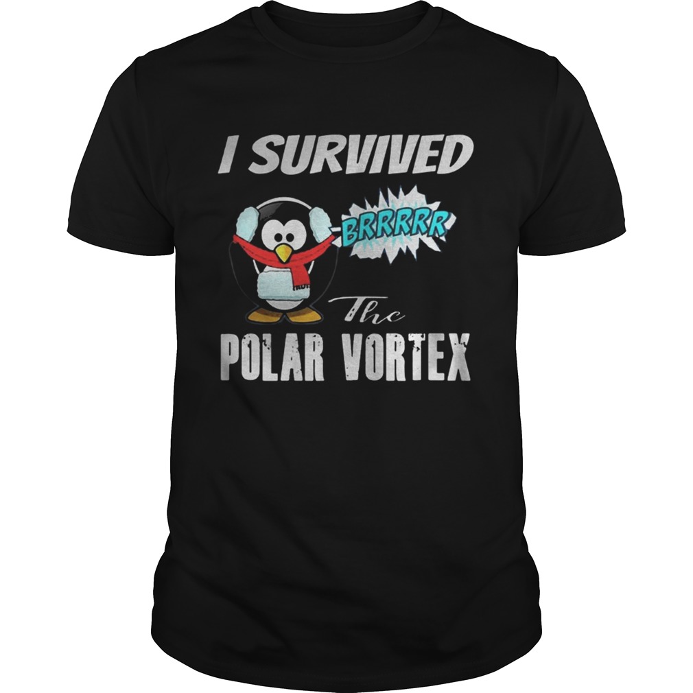 I Survived The Polar Vortex Funny Penguin Shirt