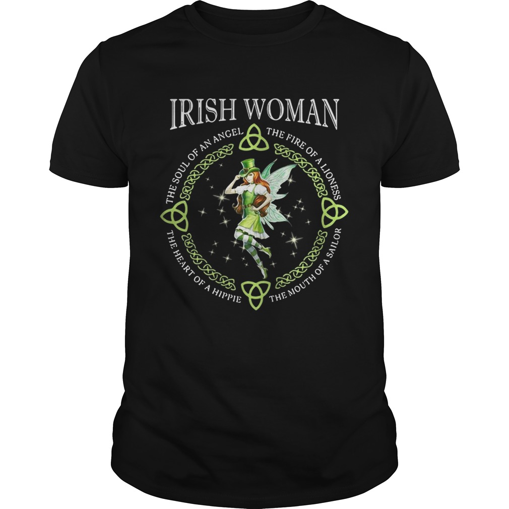 Irish Woman the soul of an angel the fire of a lioness shirt
