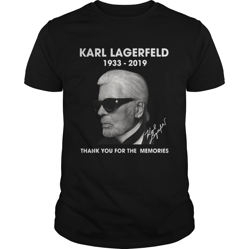 Karl Lagerfeld 1933 2019 thank you for the memories shirt