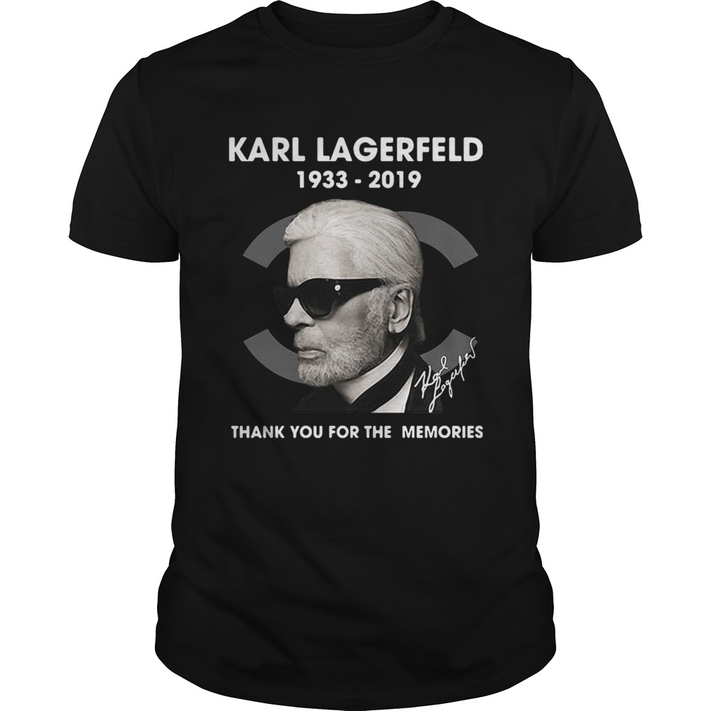 Karl Lagerfeld 1933 2019 thank you for the memories shirt