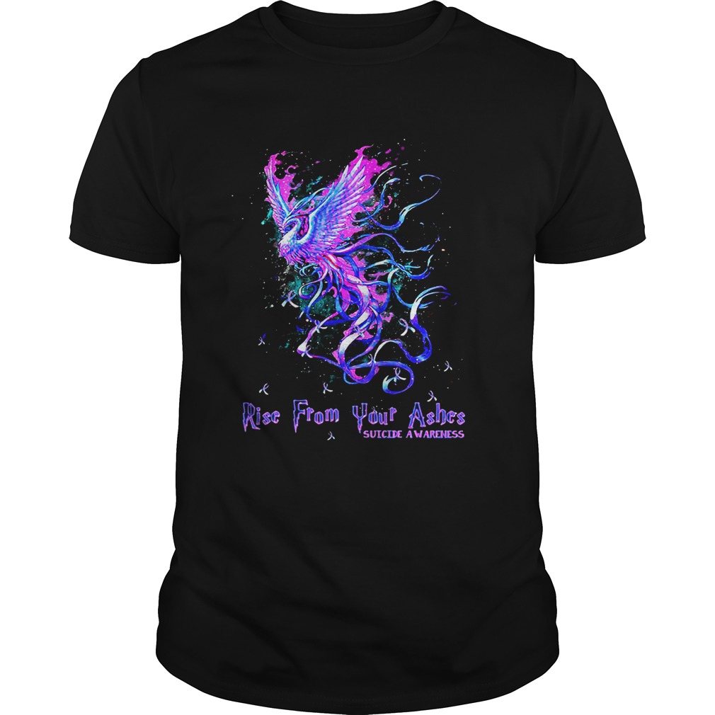 Rise from your ashes suicide awareness shirt