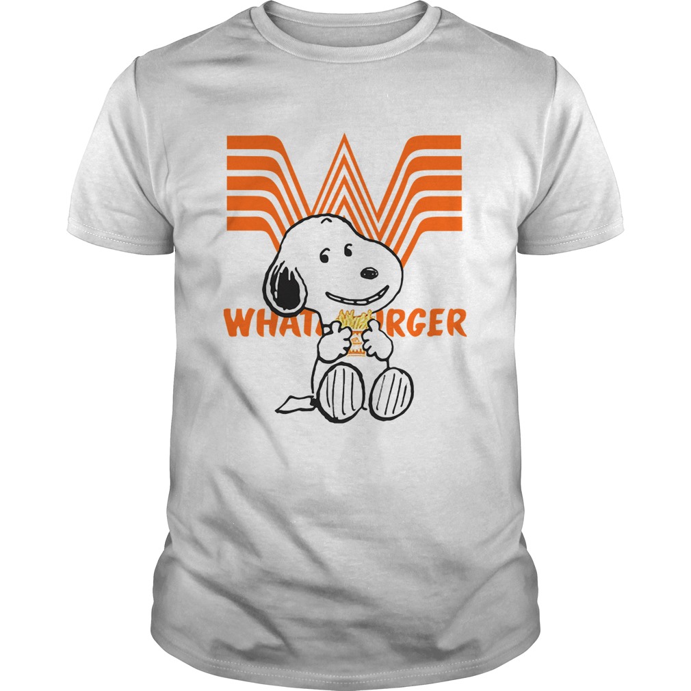 Snoopy eating Whataburger shirt