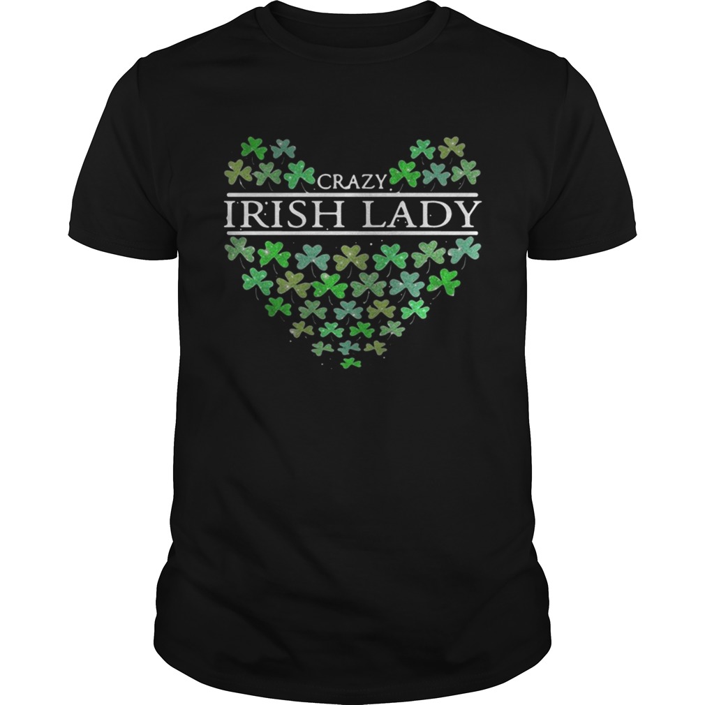 St. Patrick’s Day Crazy Irish Lady Heart shirt