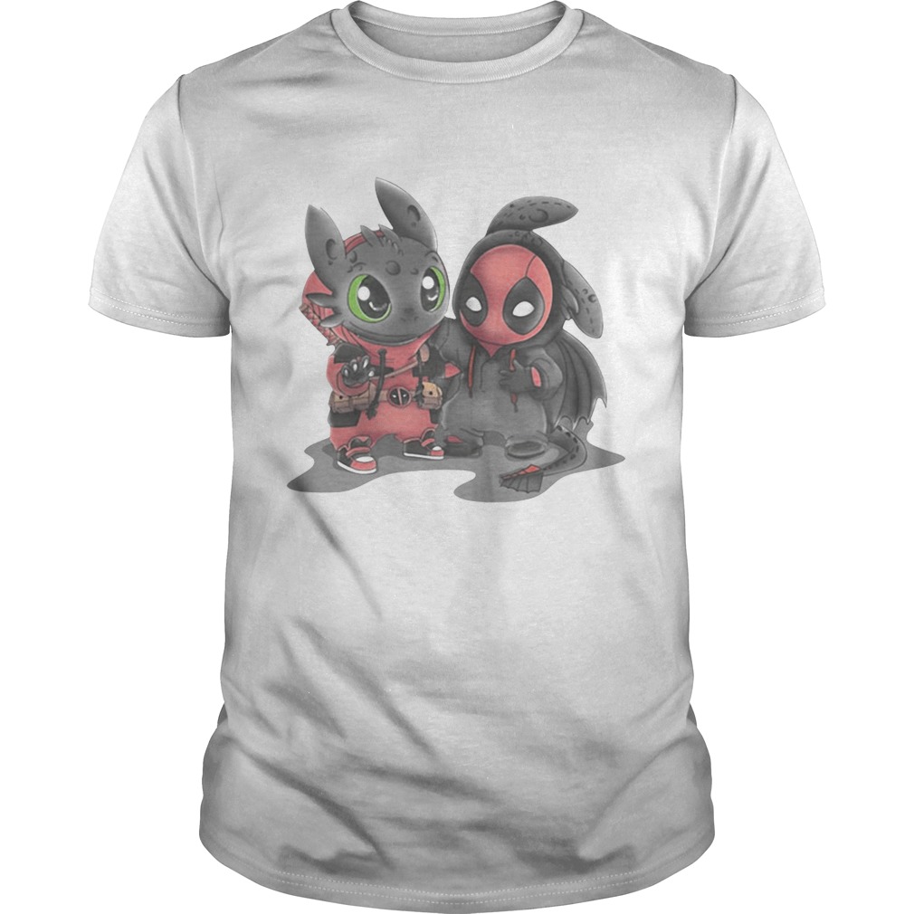 Toothless and Deadpool shirt