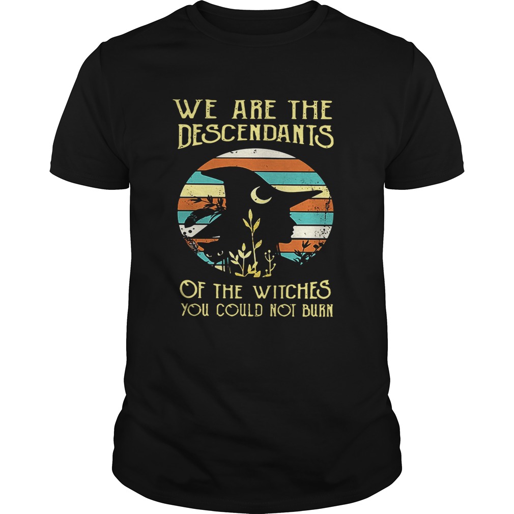We are the descendants of the witches you could not burn shirt