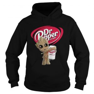 Hoodie Baby Groot hug Dr Pepper shirt