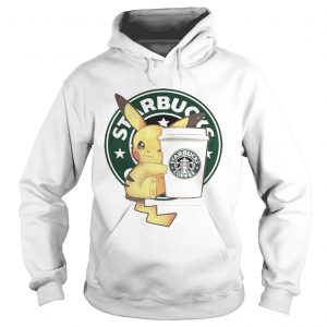 Hoodie Pikachu and Starbucks coffee shirt