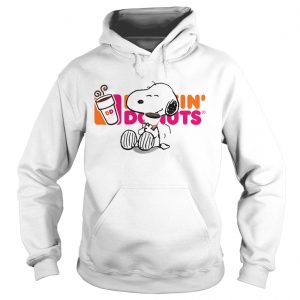 Hoodie Snoopy drinking Dunkin Donut shirt