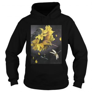 Hoodie Sunflower and dragonfly T-Shirt