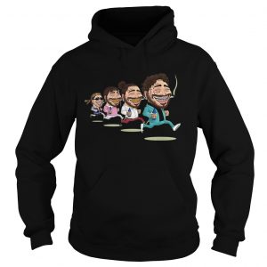 Hoodie The evolution of Post Malone drawn by Cillian Mitchell shirt