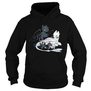 Hoodie Toothless Light Fury and Night Lights in the Hidden World shirt