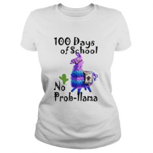 Ladies Tee 100 days of school no Probllama shirt