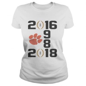Ladies Tee 1987 2016 2018 Clemson Tigers shirt