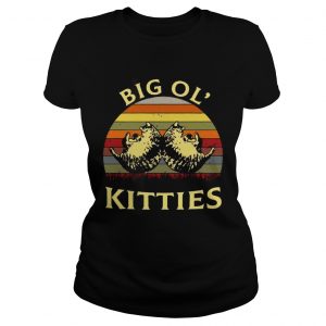 Ladies Tee Big ol kitties vintage shirt