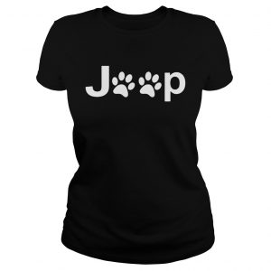Ladies Tee Dog paws jeep shirt