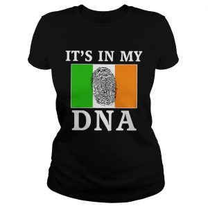 Ladies Tee Ireland its in my DNA fingerprint shirt