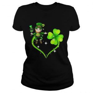 Ladies Tee Leprechaun four leaf clover shirt