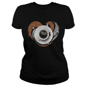 Ladies Tee Love coffee Bling shirt