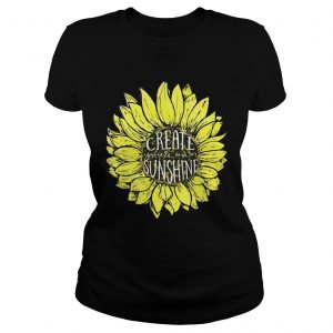 Ladies Tee Sunflower Create your own sunshine shirt