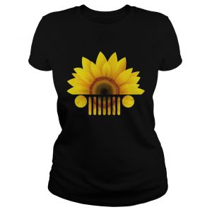 Ladies Tee Sunflower jeep shirt