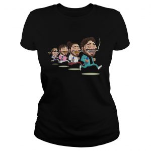 Ladies Tee The evolution of Post Malone drawn by Cillian Mitchell shirt