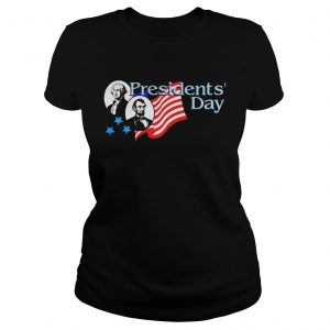 Ladies Tee USA Presidents Day Washington Lincoln shirt