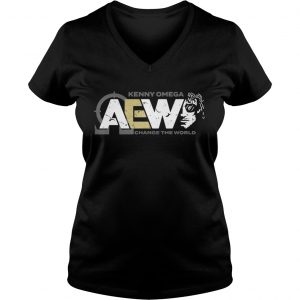 Ladies Vneck AEW Kenny Omega Change The World shirt