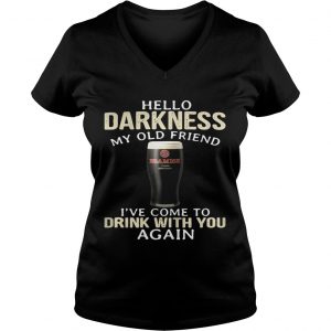 Ladies Vneck Beamish Hello Darkness My Old Friend Ive Come To Drink With You Again Shirt