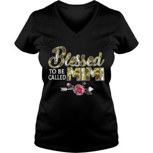 Ladies Vneck Blessed to be called mimi shirt