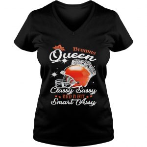 Ladies Vneck Broncos Queen Classy Sassy And A Bit Smart Assy Shirt