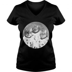 Ladies Vneck Catstronauts Astronaut Cats shirt