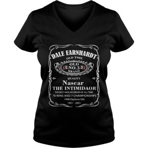 Ladies Vneck Dale Earnhardt old time quality Nascar the intimidator shirt