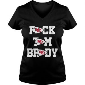 Ladies Vneck Fuck Tom Brady Kansas City Chiefs Shirt