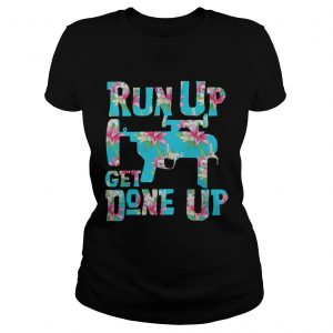 Ladies Vneck Hawaii gun run up get done up shirt
