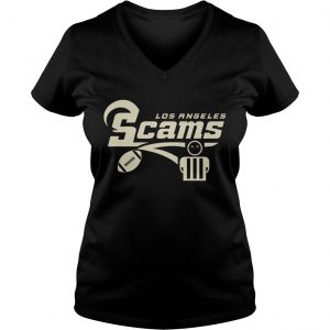 Ladies Vneck Los Angeles Rams scams shirt