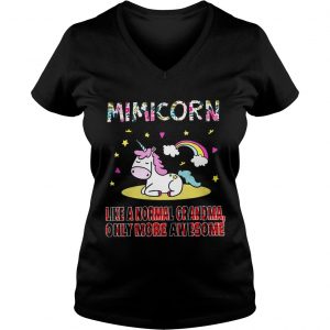 Ladies Vneck Mini Corn like a normal grandma only more awesome shirt