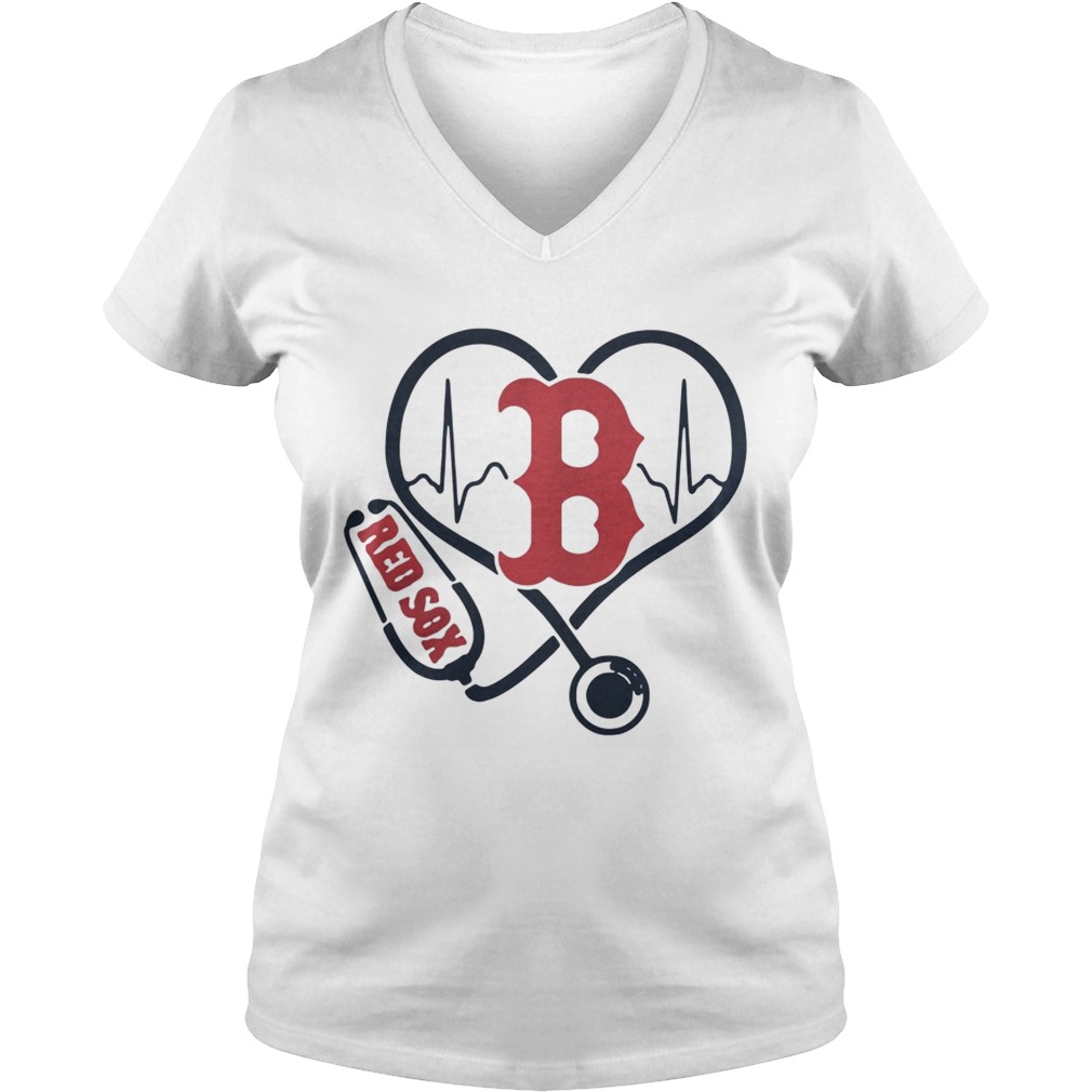 Nurse Boston Red Sox heart shirt - Kingteeshop