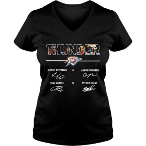 Ladies Vneck Oklahoma City Thunder Signature Shirt
