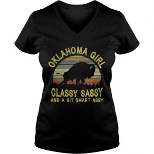 Ladies Vneck Oklahoma Girl Classy Sassy And A Bit Smart Assy Shirt