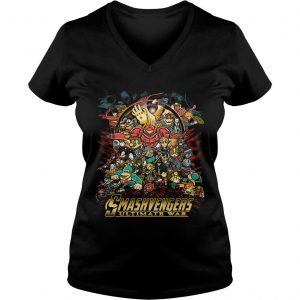 Ladies Vneck Smashvengers ultimate war shirt
