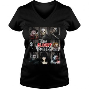 Ladies Vneck The Bloody Bunch Horror Shirt