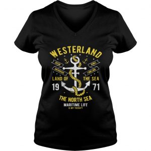 Ladies Vneck WESTERLAND SYLT NORDSEE Therapy Gifts T Shirts