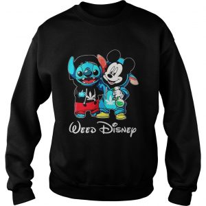 Sweatshirt Baby Stitch and Mickey mouse Weed Disney shirt