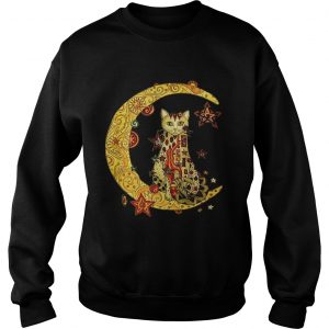 Sweatshirt Cat on the moon Cat humor animalday shirt